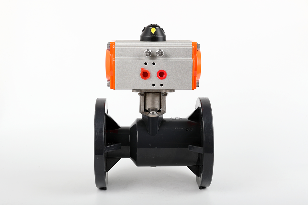 呼兰气动法兰一体球阀